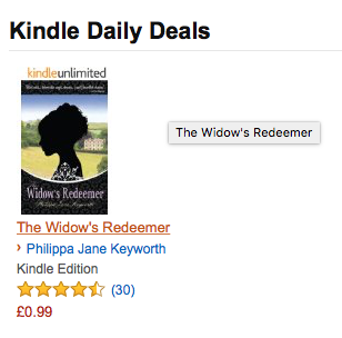 The Widow's Redeemer | Amazon Kindle Daily Deal